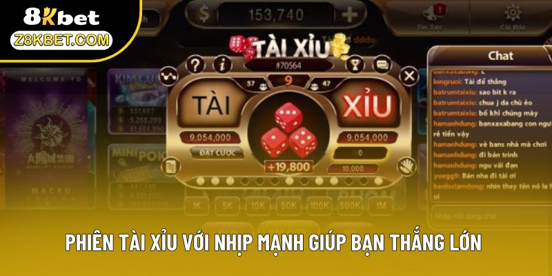 Phiên Tài Xỉu với nhịp mạnh giúp bạn thắng lớn